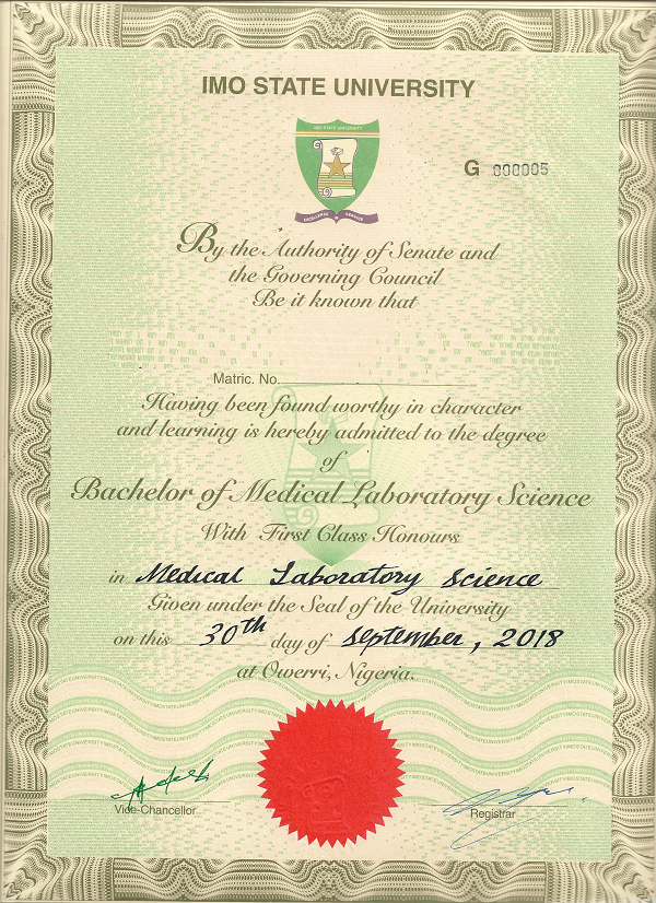 IMSU certificate collection