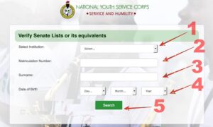 NYSC SENATE LIST