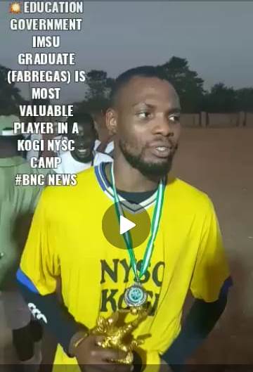 IMSU graduate wins award of best player in Kogi State orientation camp