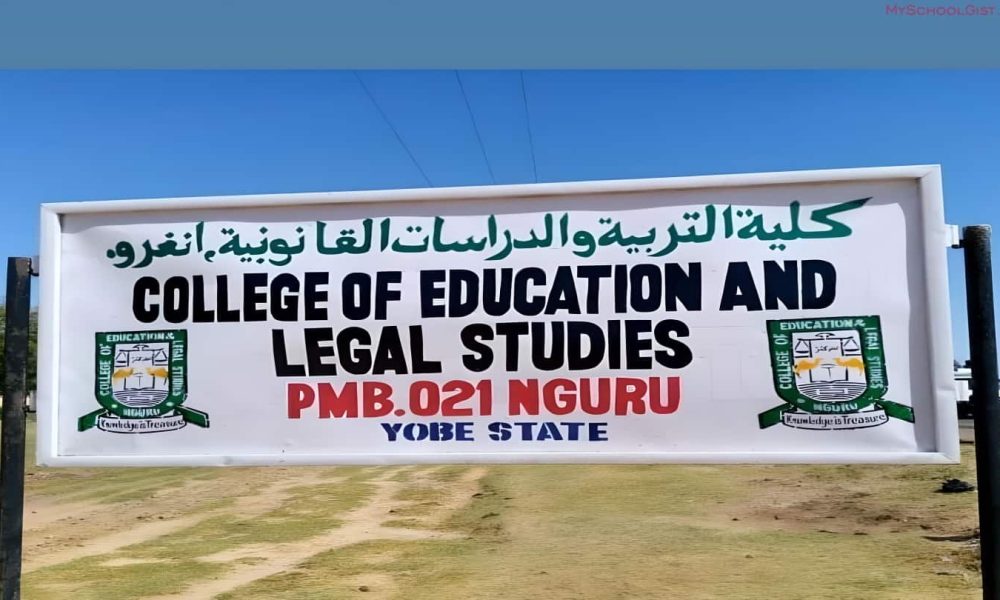 College of Education and Legal Studies, Nguru First Batch Admission List for 2025/2026 Academic Session
